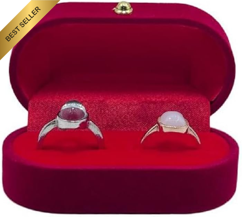 Ring Bearer Box, Ring Box Display Holder Case for Wedding/Proposal/Engagement/Ce