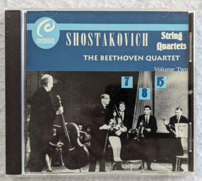 Shostakovich: String Quartets Nos. 7, 8, & 15: The Beethoven Quartet CD