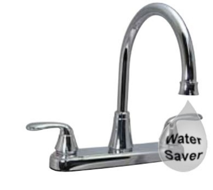 Two Handle Lever 8" Hybrid Kitchen Faucet W/ High Arc Spout Brushed Nickel New