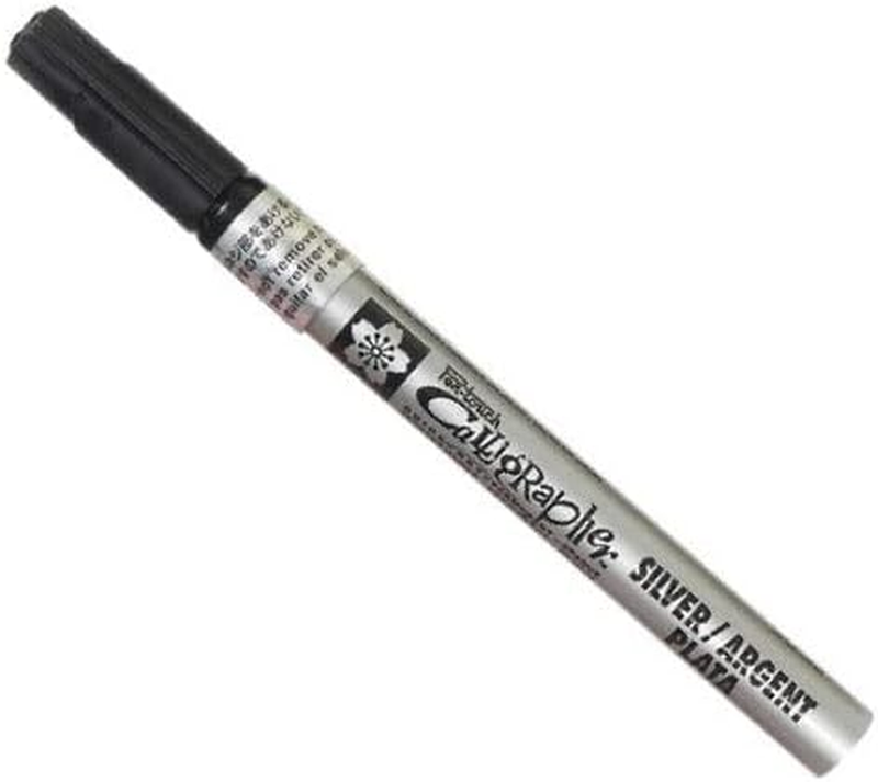 SAKURA Pentouch Calligraphy Pen, 1.8Mm Fine Point, Silver (XPSK-C-53)