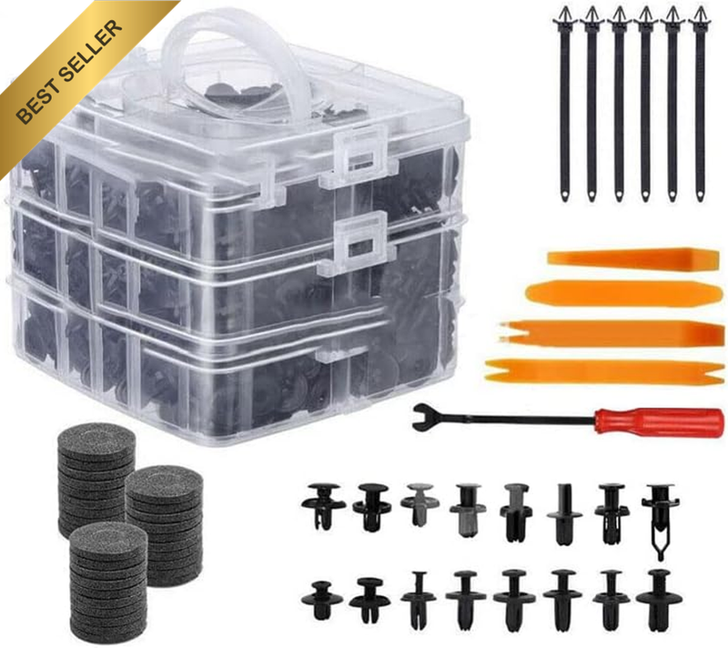 731X Car Trim Body Clips Kit, Rivets Retainer Auto Panel Bumper Plastic Fastener