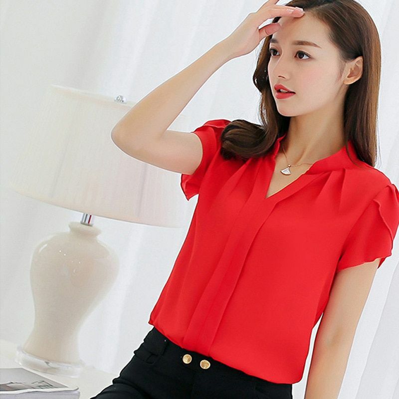 Blusas de chifon para señoras