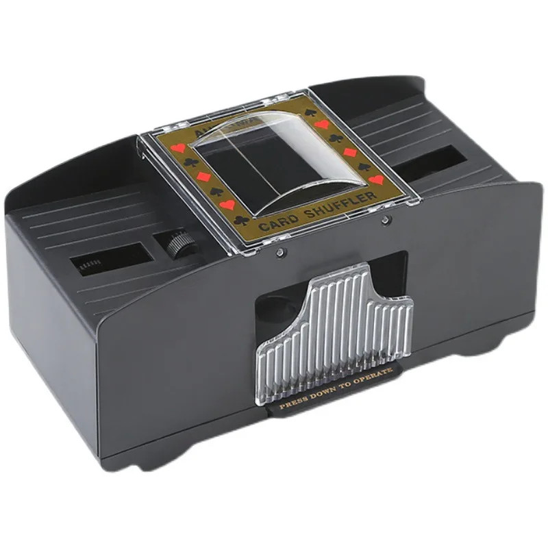 2 Deck Automatic Card Shuffler Poker Cards Shuffling Machine Casino Playing Game