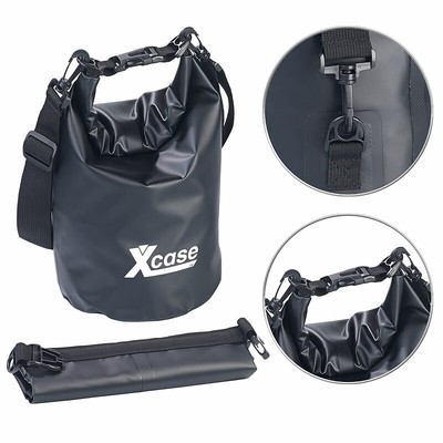 Xcase 3er-Set Wasserdichte Packsäcke aus LKW-Plane, 51020 Liter, schwarz