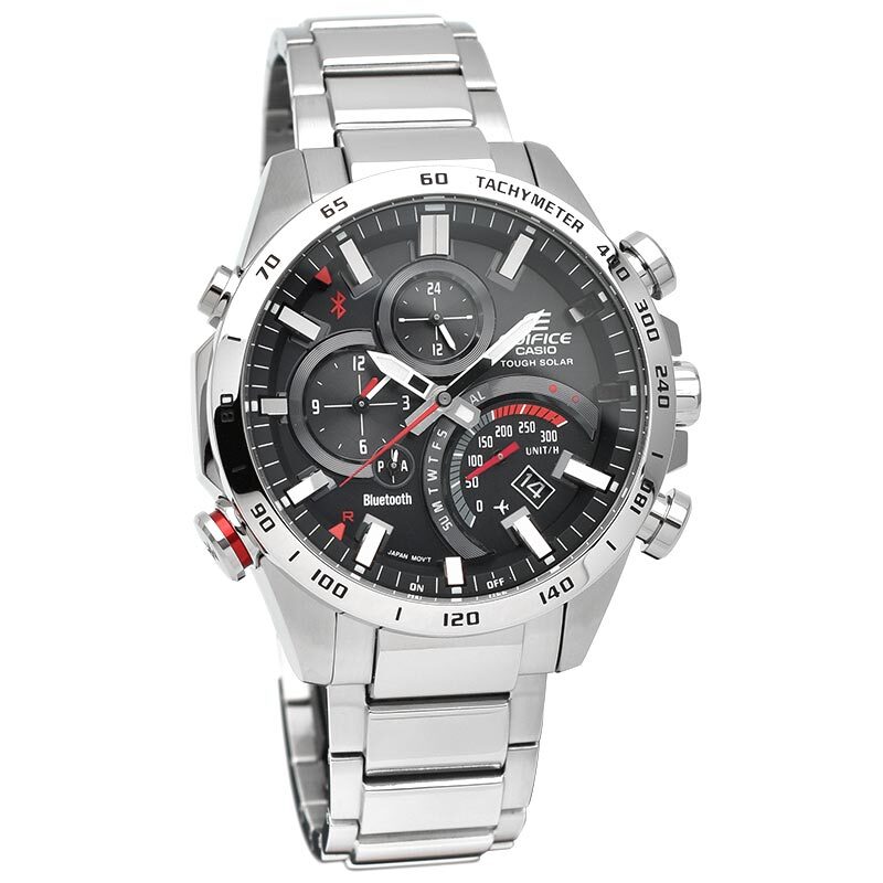 Pre-owned Casio Edifice Eqb-501xd-1ajf Bluetooth Sport Solar Smart Phone Link Men`s