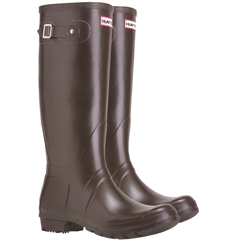 W23499 Hunter Original Tall Rain Boot Brown Chocolate Rubber