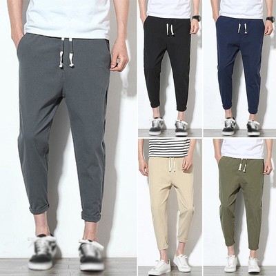 Herren Freizeit Kordelzughose Jogging Walking Slim Fit Hose Jogginghose Hosen