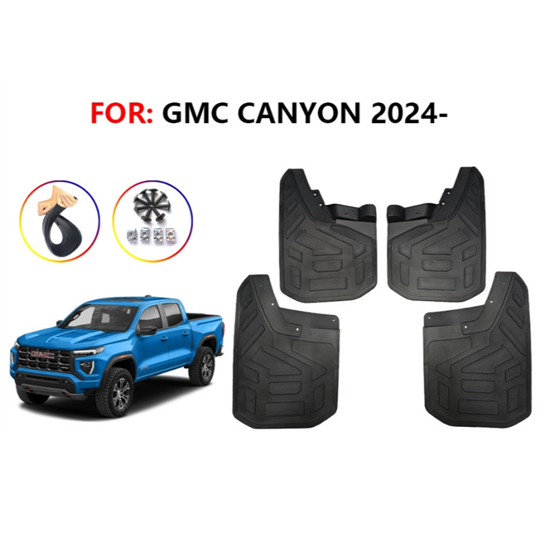 For 2023-2024 2025 GMC Canyon 4Pcs Wheel Splash Guards Mud