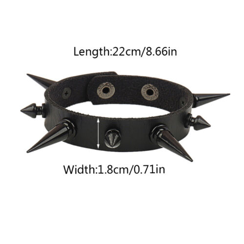 Punk Rock Bangle Gothic Accessories Leather Wristband Studs Punk Rock Bangle Gothic Accessories Leather Wristband Studs