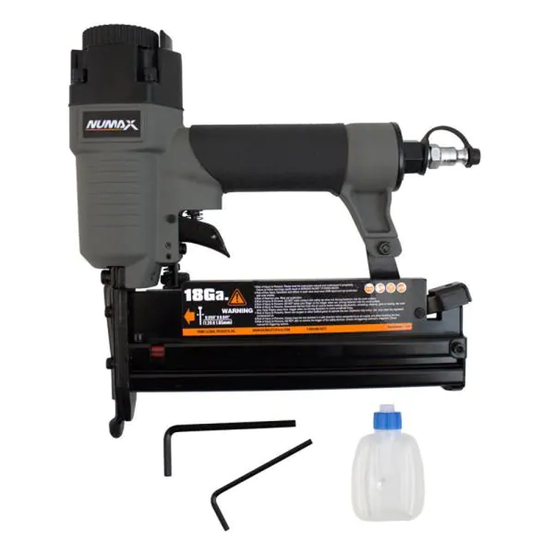 Finish Nailer Stapler Pneumatic 3-In-1 16 And 18-Gauge 2 In. Lightweight Jobsite