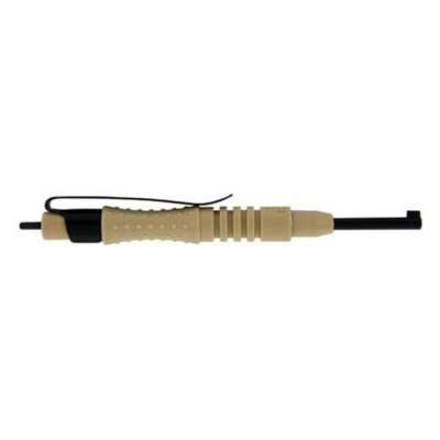 Zak Tool ZT12C-TAN ProGrip Round Carbon Fiber Handcuff Key w/ Pocket Clip, Tan
