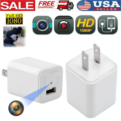 USB Charger US Plug Mini Camera Motion Detection1080P HD Home Security Camera