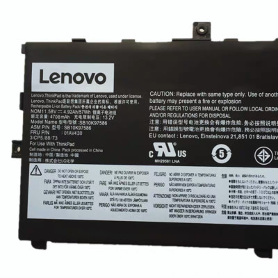 Genuine OEM 01AV430 01AV494 Battery for Lenovo ThinkPad X1 Carbon 5th 6th Gen
