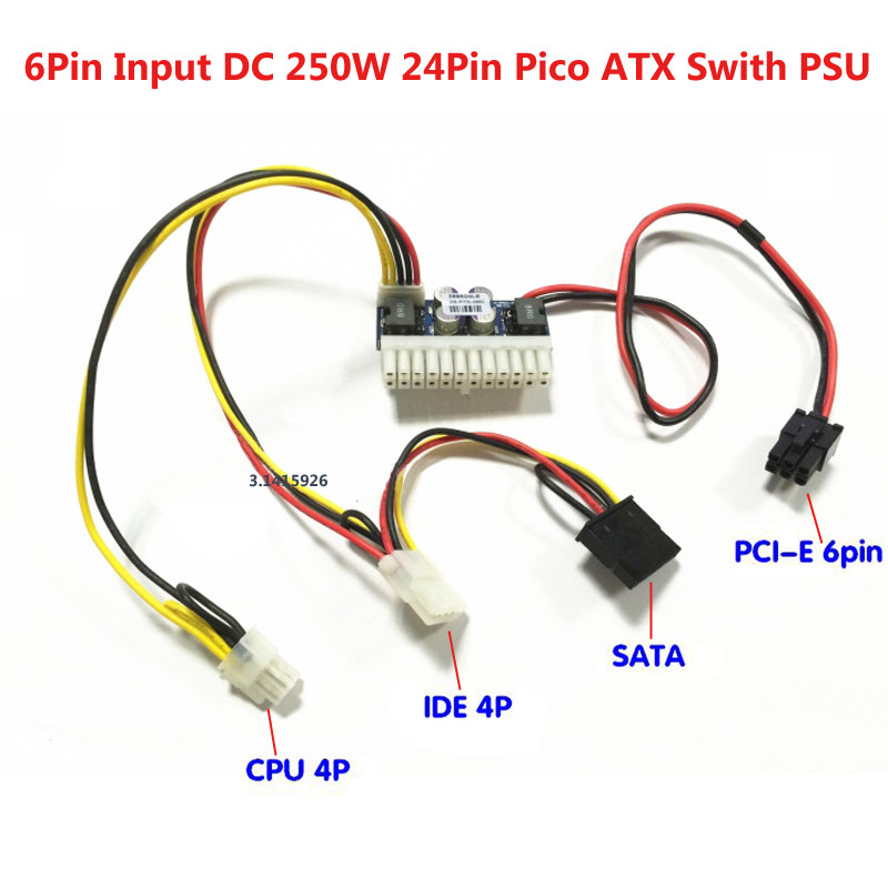 Pico switch. Picopsu 160w. пико атх. dc input, 8-pin atx. pico psu 3d model.