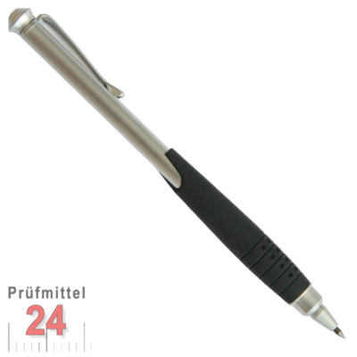 Anreißnadel / Reißnadel aus Hartmetal in Kugelschreiberform + gummiertem Griff
