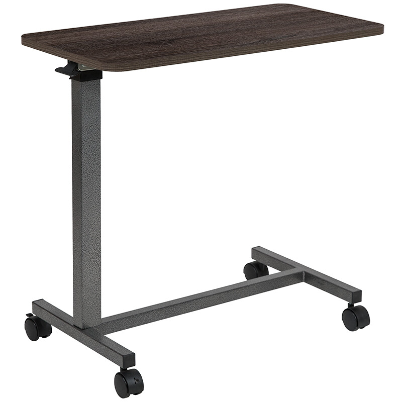 Adjustable Overbed Table With Wheels For Home And Hospital Rolling