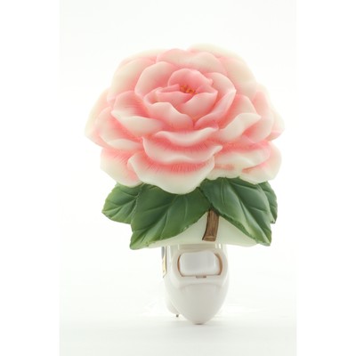 Camellia Hand Painted Molded Marble Night Light by Ibis and Orchid