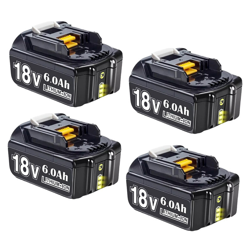 4-Pack For Makita 18V 6.0Ah LXT Lithium-Ion Tool Battery BL1830 BL1850 BL1860