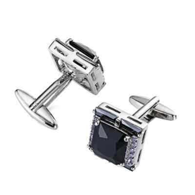 Vintage Men Cufflinks Jewelry Rhinestone Classic Cuff Link 1 Pair of Shirt Links