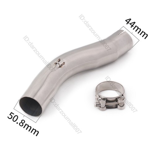 For Suzuki GSXR 600 750 2008-2010 Middle Exhaust Link Pipe Muffler DB Killer 2''