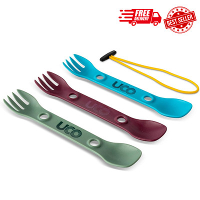 UCO Mini Spork Camping Combo Spoon-Fork Utensil For Kids, 3 Pack FREE SHIPPING