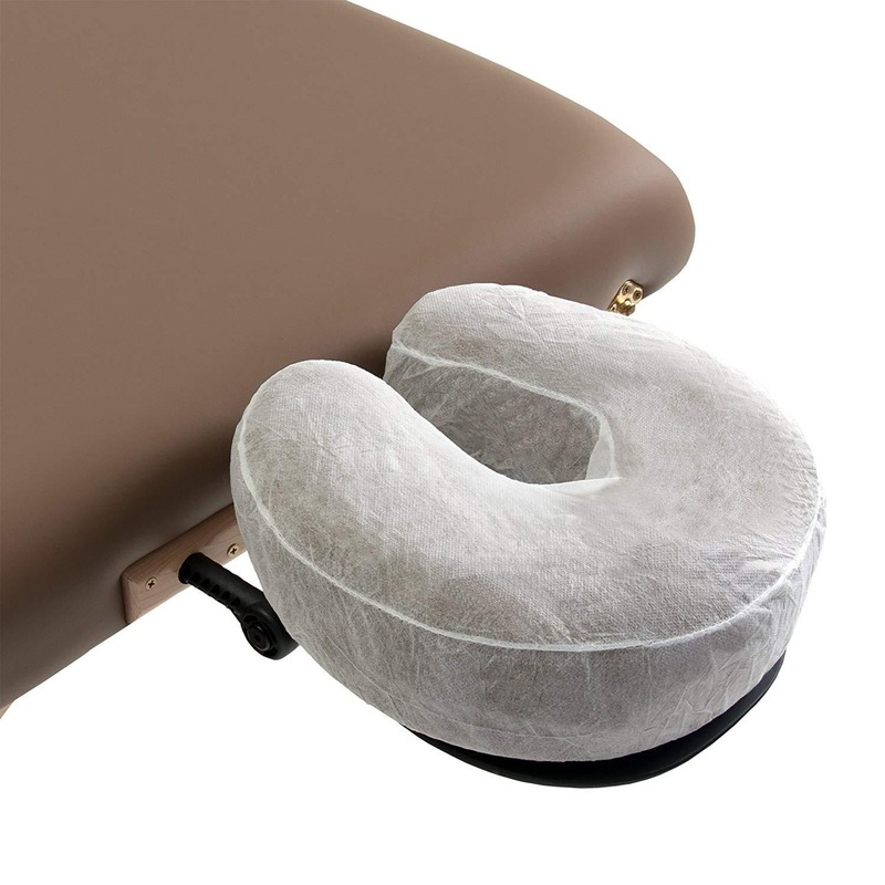 50/100Pcs Non-woven Disposable Massage Table Bed Headrest Fitted Face Cover Soft