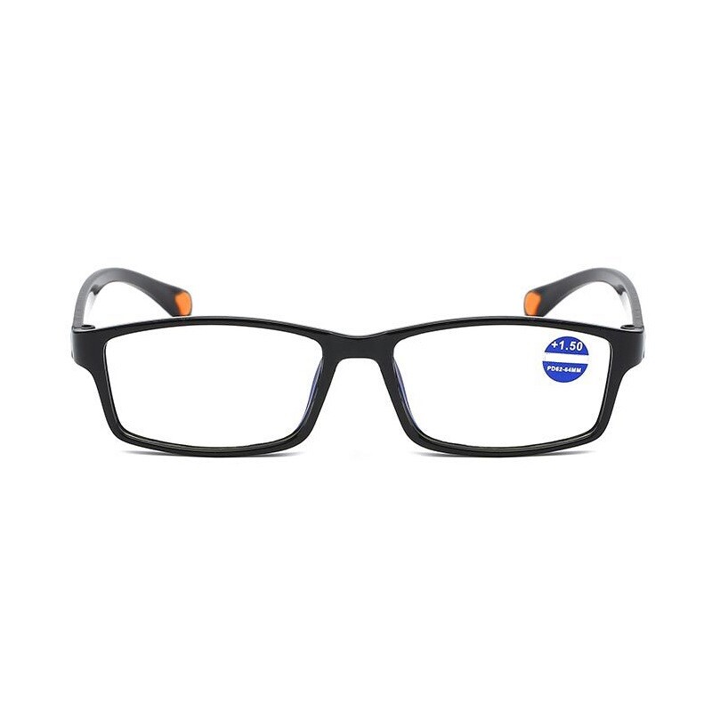 6 Packs Unisex Rectangle Reading Glasses Light Weight Readers for Men Women