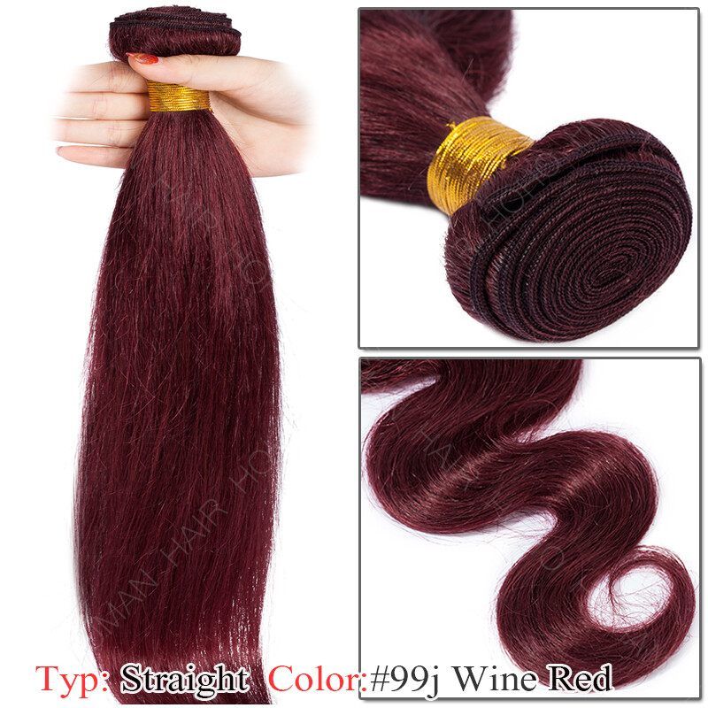 Peruvian Virgin Human Hair Straight Weave 3 Bundles/300g THICK Extensions Ombre