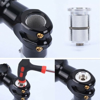 US MTB Road Cycling Bike Aluminum Expander/&Carbon Fiber Top Cap 1-1//8 Threadless