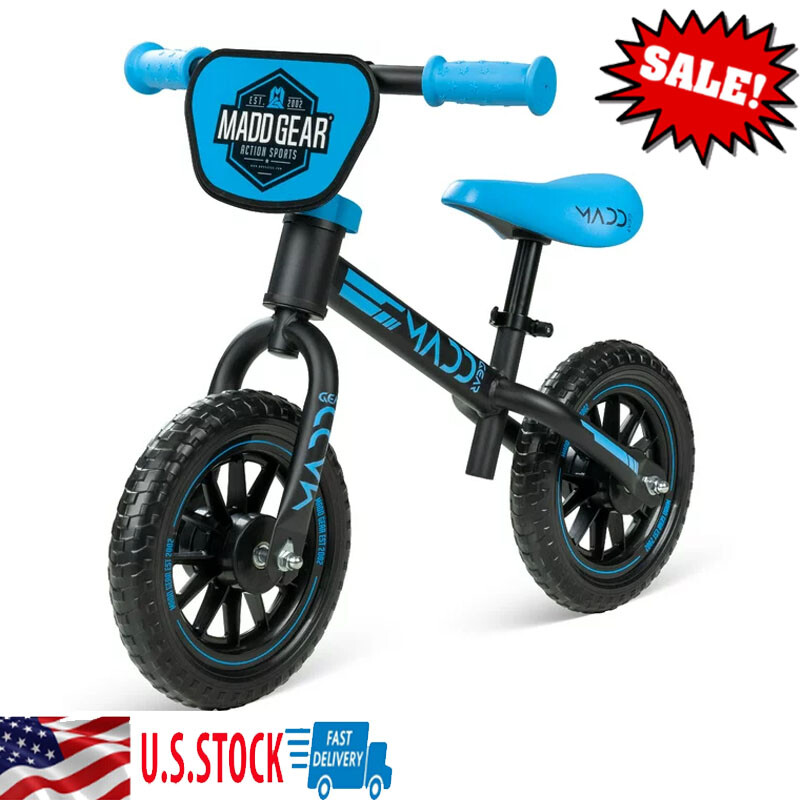 10-inch Toddlers Balance Bike Adjustable Helmet Lightweight 