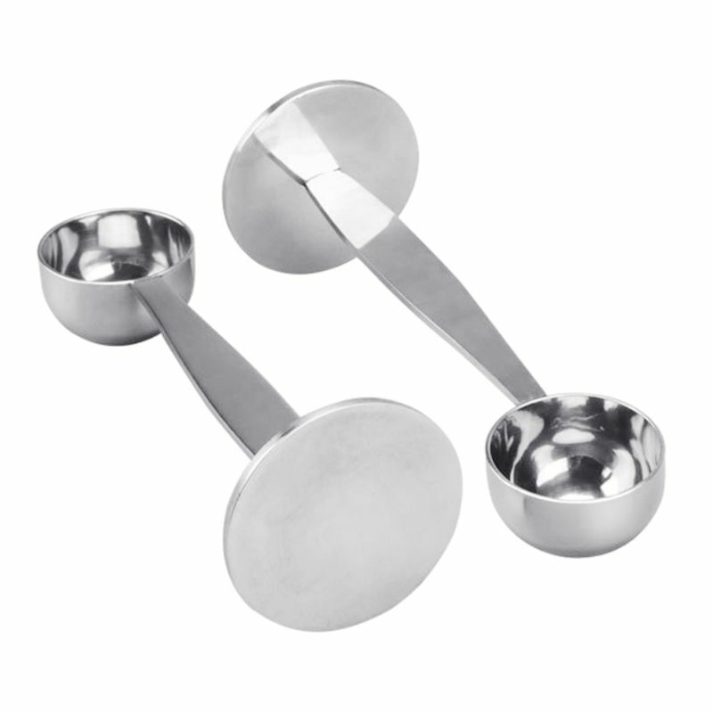 2 in 1 Stand Coffee Powder Press Measuring Tamper Spoon Coffee & Tea Tools 0.5oz