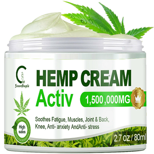 Hemp Pain Relief Cream 1,500,000mg For Massage to Relieve Back/Neck/Joint Pain~