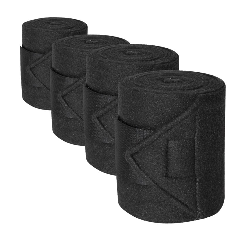 Waldhausen Fleecebandagen schwarz