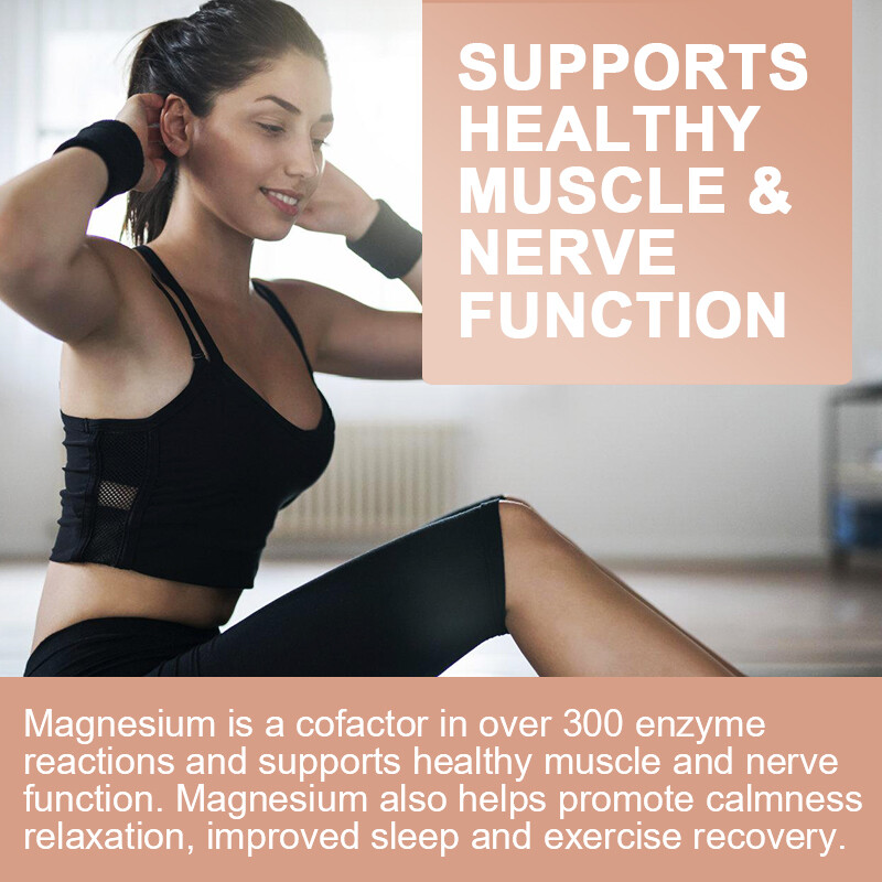 120 Capsules Triple Magnesium Complex, 300mg of Magnesium Glycinate Malate