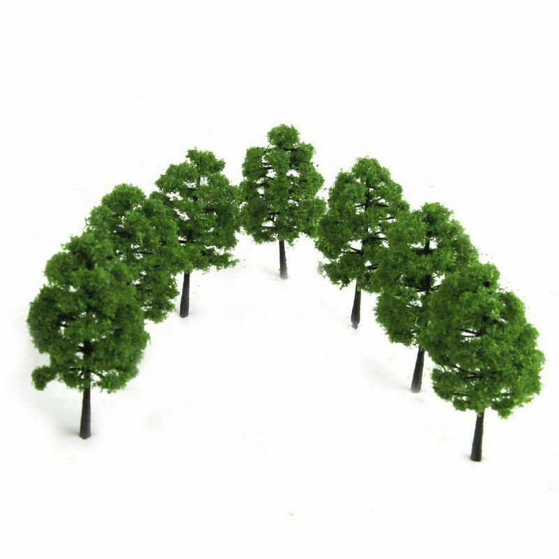 20pcs 9cm HO OO Scale Model Trees Train Railroad Layout Diorama Wargame