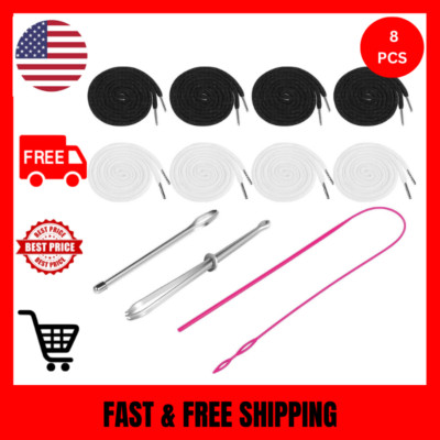 8 Pcs Drawstring Cords Replacement for Sweatpants Shorts Pants Jackets Coats