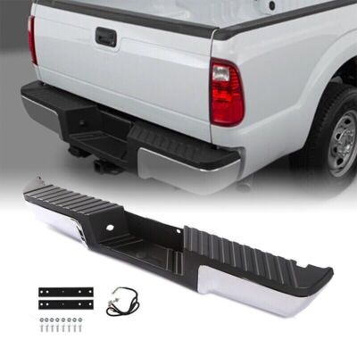 Chrome Rear Step Bumper For 2008 2009-15 2016 Ford F-250 F350 F450 Super Duty M