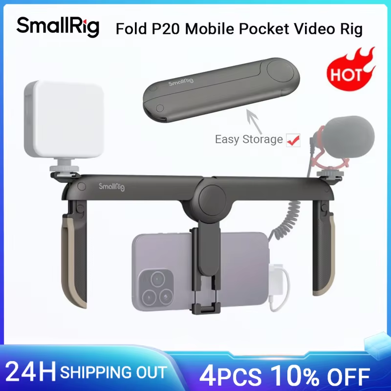 Fold P20 Mobile Pocket Video Rig for Mobile Phone with 65-80mm Width Range With