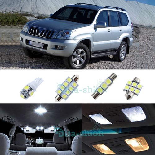 Details About Car White Led Interior Light Upgrade Kit For Toyota Landcruiser Prado 120 X13pcs