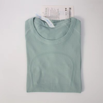 Lululemon Yoga Swiftly Tech Girl Sports Short sleeved T-shirt Mint