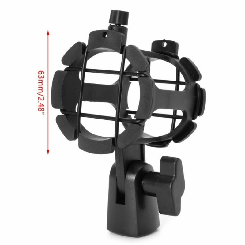 Universal Microphone Mic Suspension Shock Mount Pencil Clip Clamp Holder Stan@-@