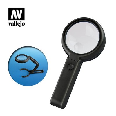 Lightcraft Foldable LED Magnifier 11x with Rechargeable Battery and 8 LEDs