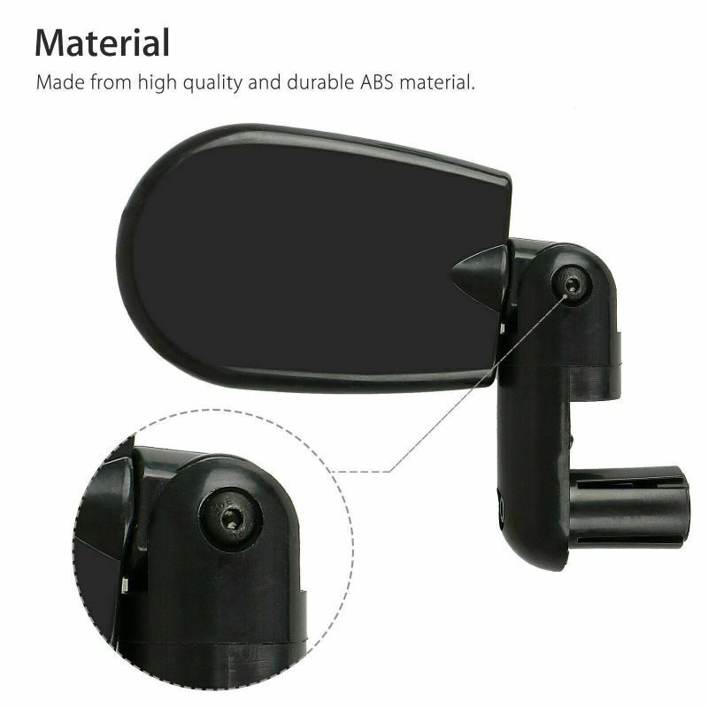 1x 360&deg;Rotate Mountain Bike Bicycle Rear View Mirror Handlebar Safety Rearview