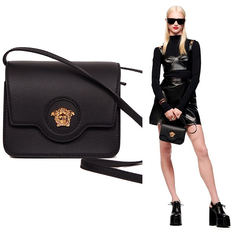 【関税込み】Versace ブラック スモール La Medusa バッグ La Medusa Small Handbag Black | VERSACE US