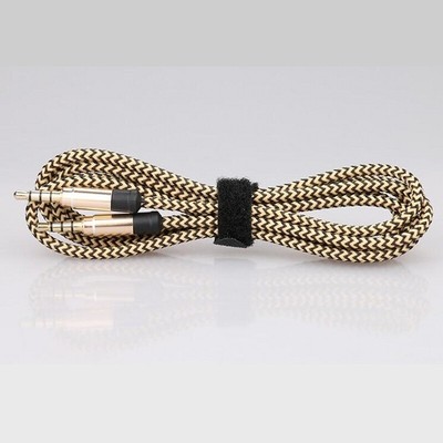 10ft 3.5mm Gold-Plated Auxiliary Audio Stereo Cable AUX Cord Long for iPod Phone
