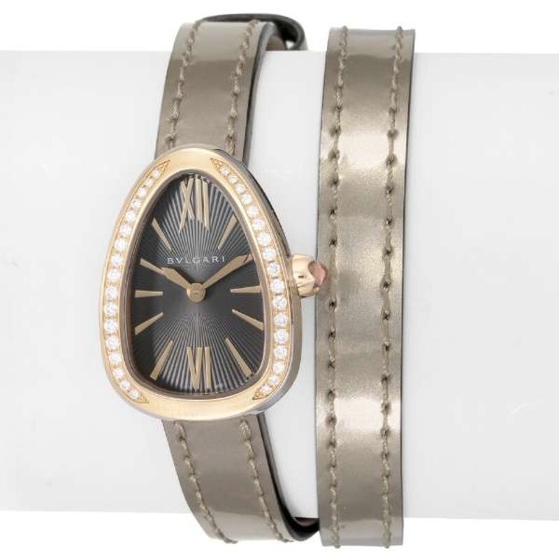 Bvlgari Serpenti 102968 SP27C6SPGDL Gold Leather Women's