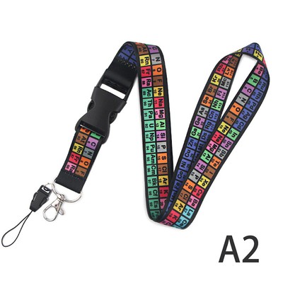 Chemistry Periodic Table of Elements Lanyards Key Chain Neck Straps Phone Ro WY4