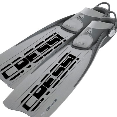 CRESSI SUB Ara Ebs Flossen Von Tauchgang Mit Riemen Farbe Silber Fins