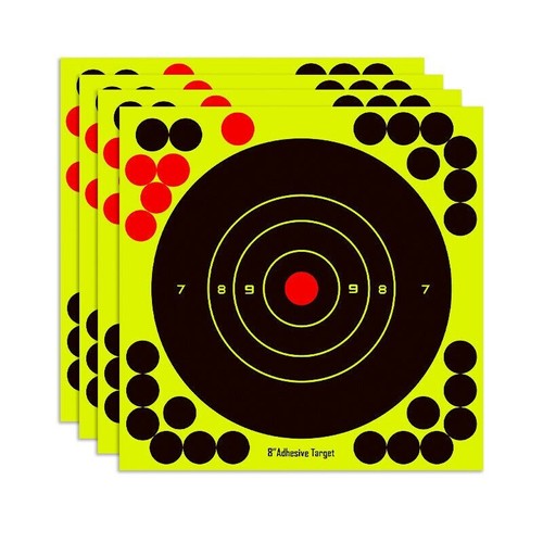 50 Packs Shooting Targets Reactive Splatter Range Paper Target Gun Shoot Rifle