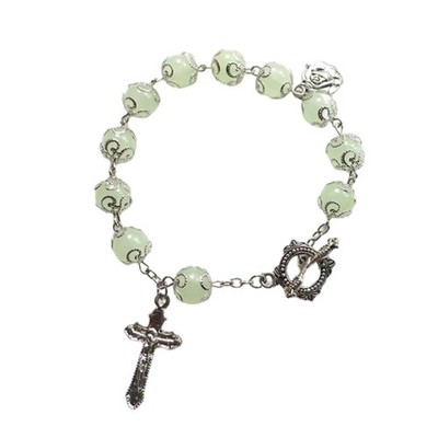 Catholic Bracelet Christ Luminous Bracelet Crucifix Divine Mercy Gift for Women